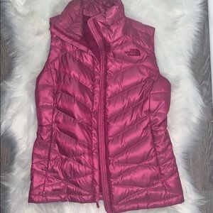 North Face Pink Goose Down Puffer Vest